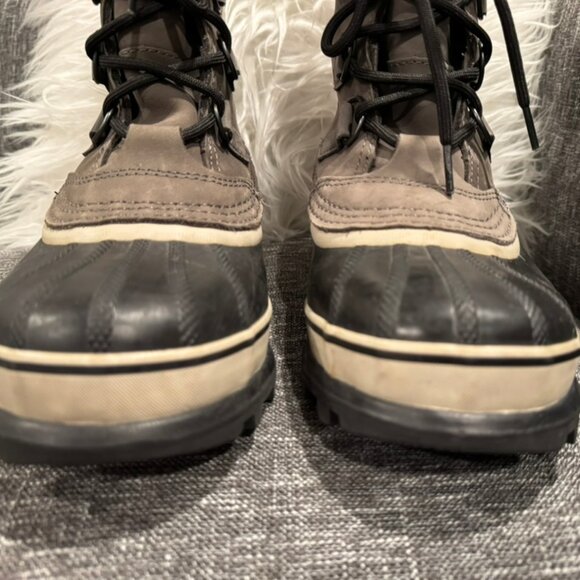 Sorel Caribou Winter Boots | Waterproof Suede & Nylon | Women’s Size 7 | EUC - Picture 4 of 10